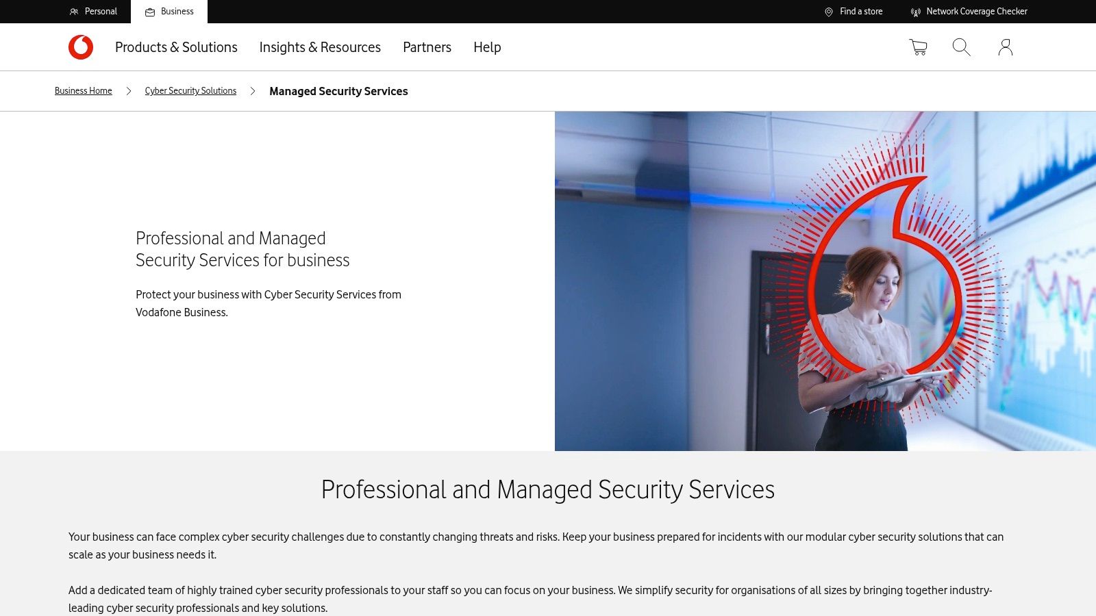 Vodafone Business – Managed Security Services