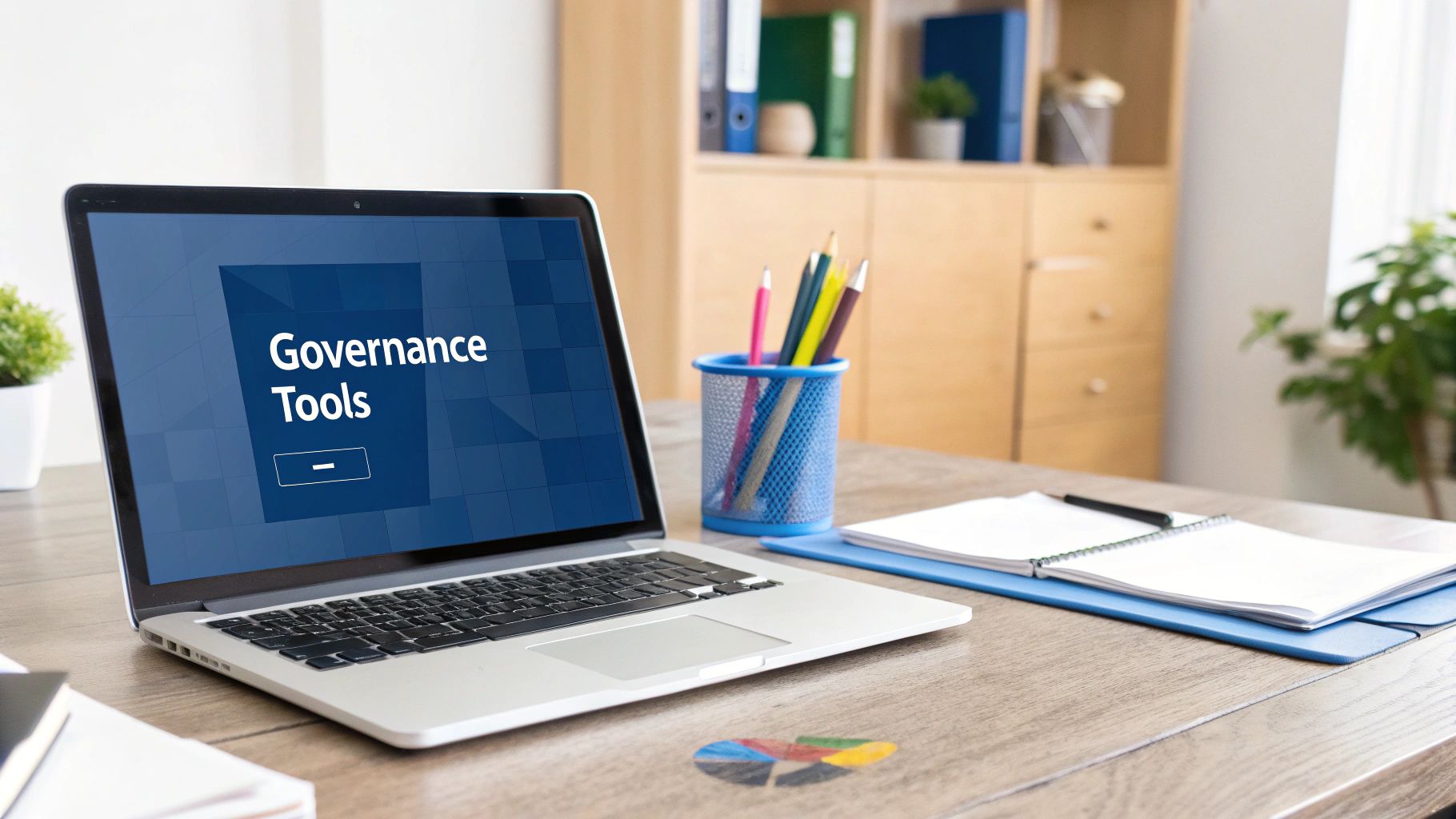 An abstract image representing the future of data, with interconnected nodes and glowing lines.