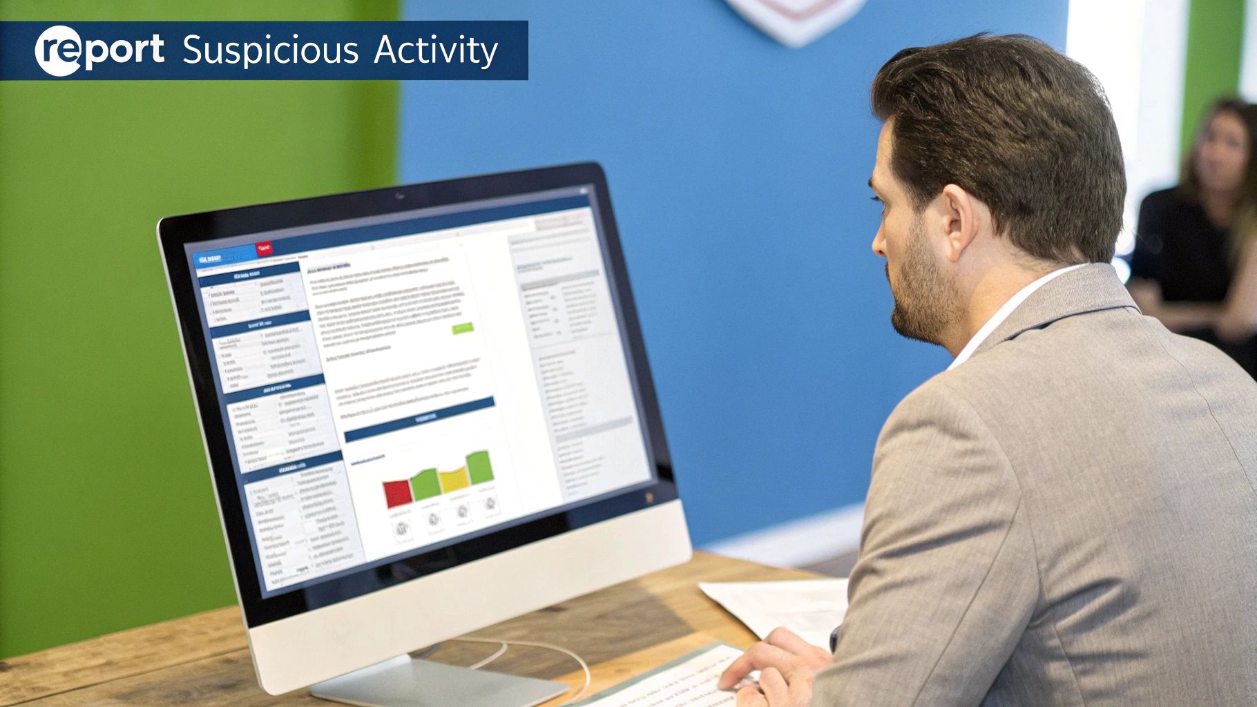 A visual representation of a Suspicious Activity Reporting (SAR) system, showing the flow from transaction monitoring to regulatory filing.