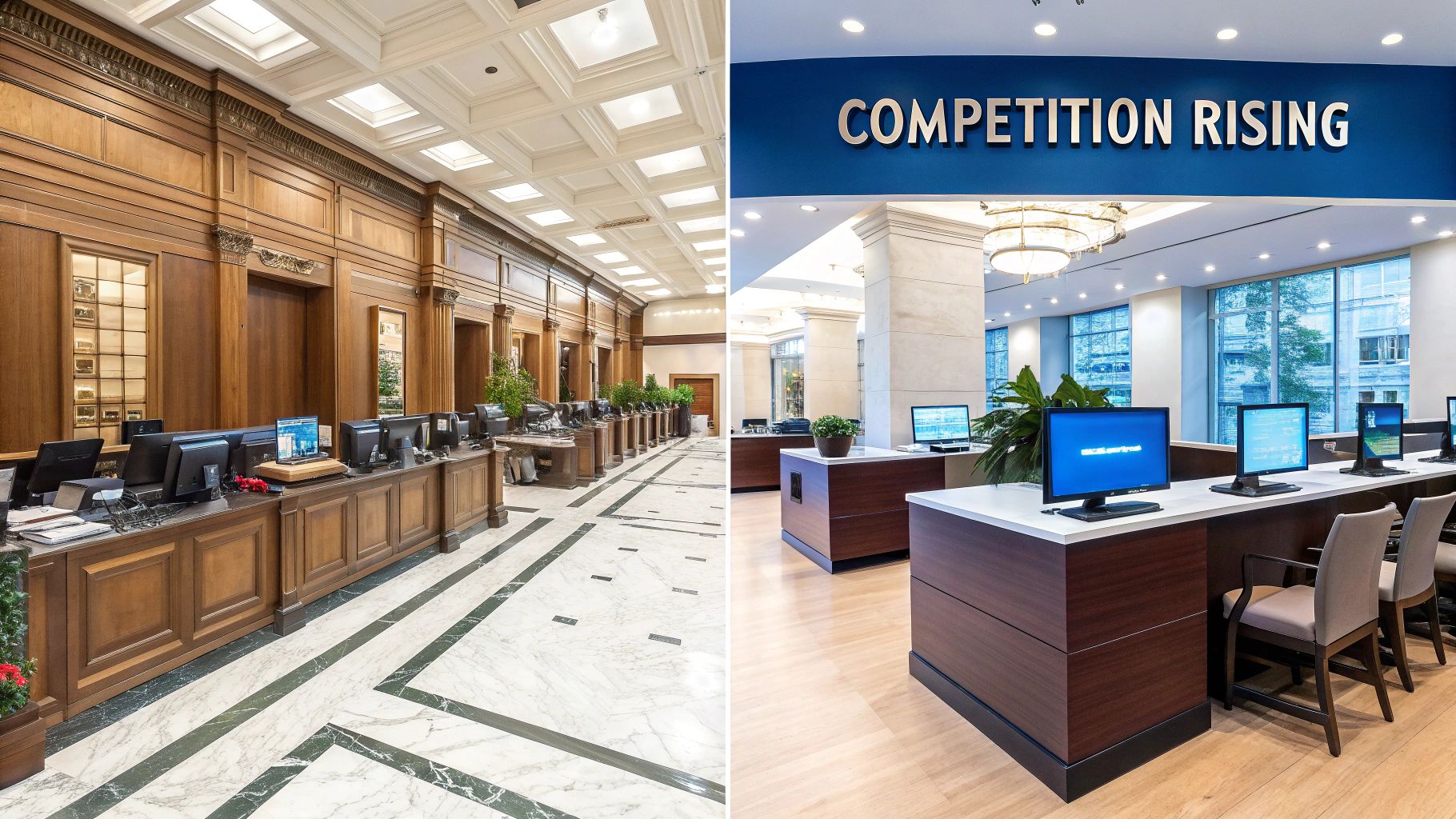 A modern banking interface on a smartphone screen showing seamless transactions and personalized financial insights.