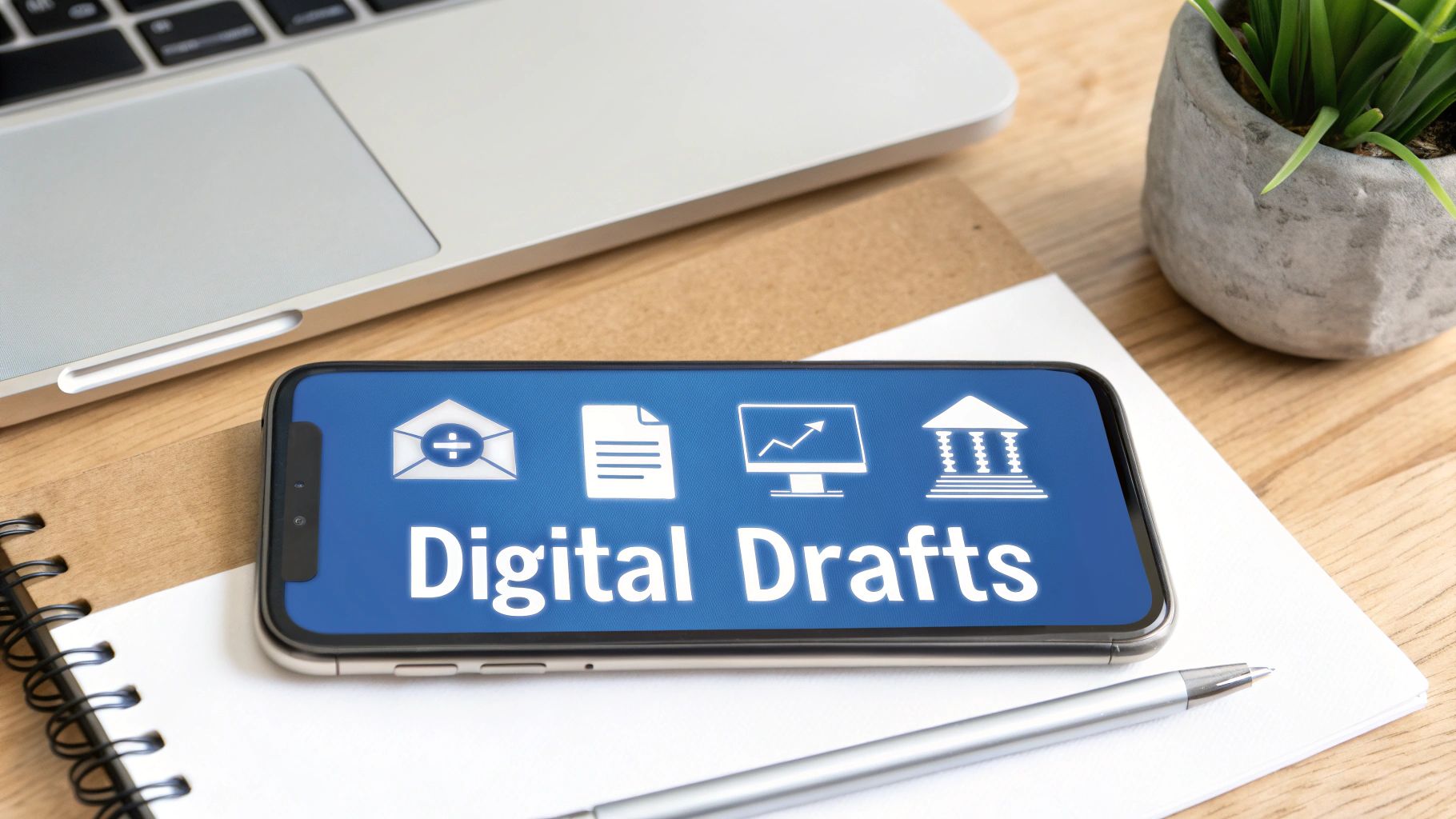 A person using their smartphone for mobile banking, symbolizing the digital features of modern share draft accounts.