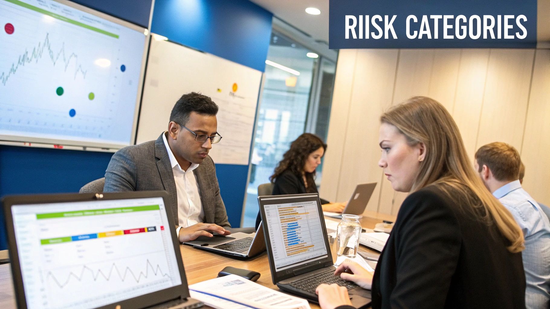 A detailed blueprint of a risk assessment template