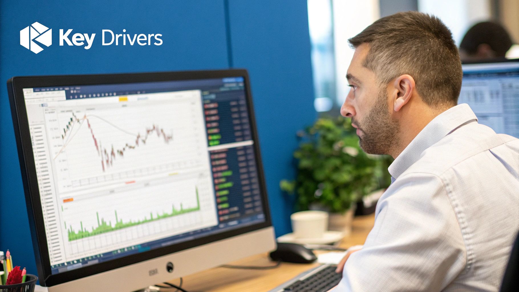 An abstract image showing intersecting lines representing different economic forces converging on a central point.