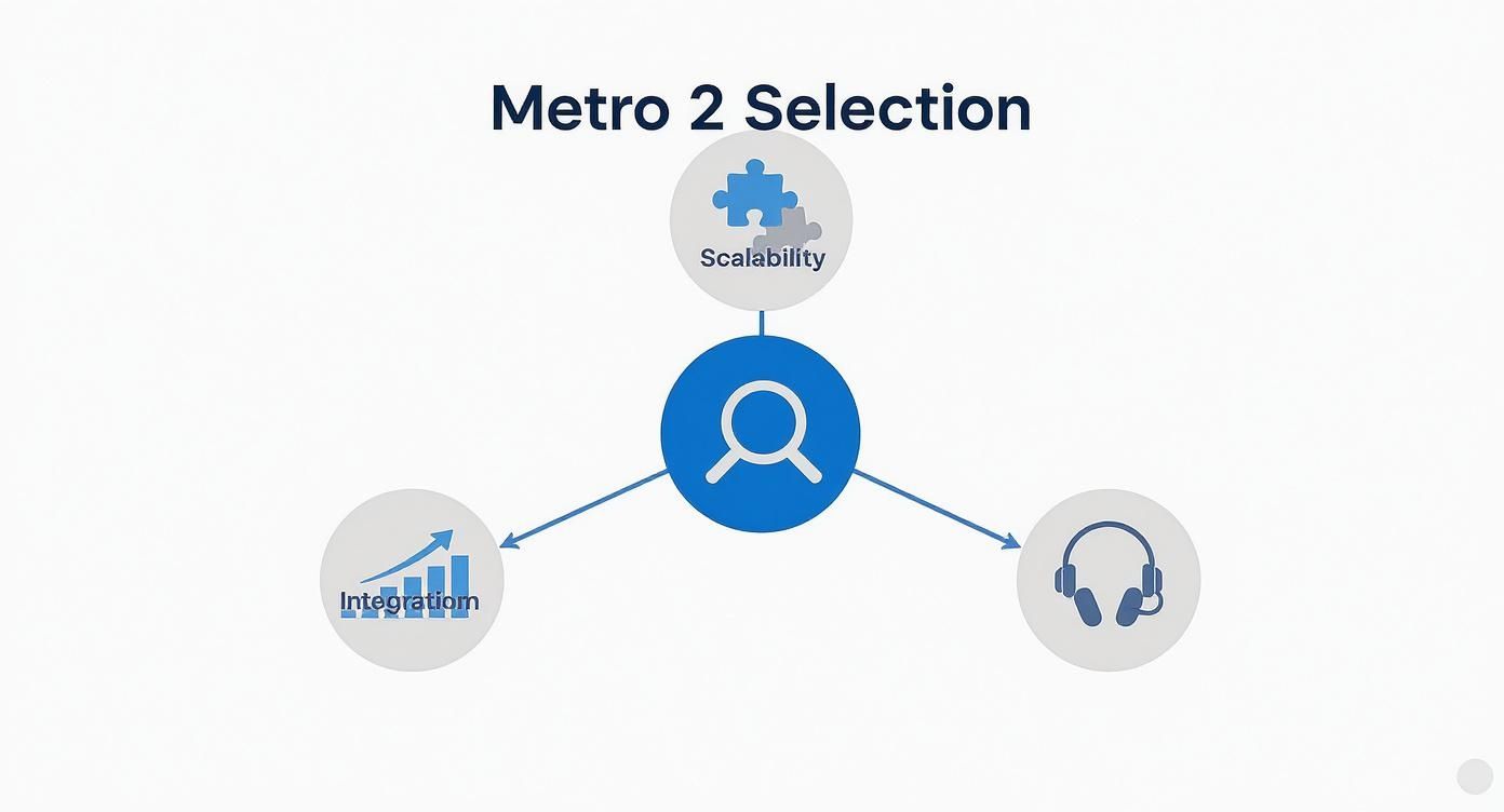 Infographic about metro 2 software