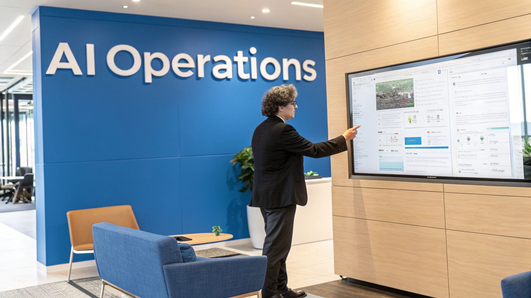 Data visualization showing AI's impact on banking operational efficiency metrics.