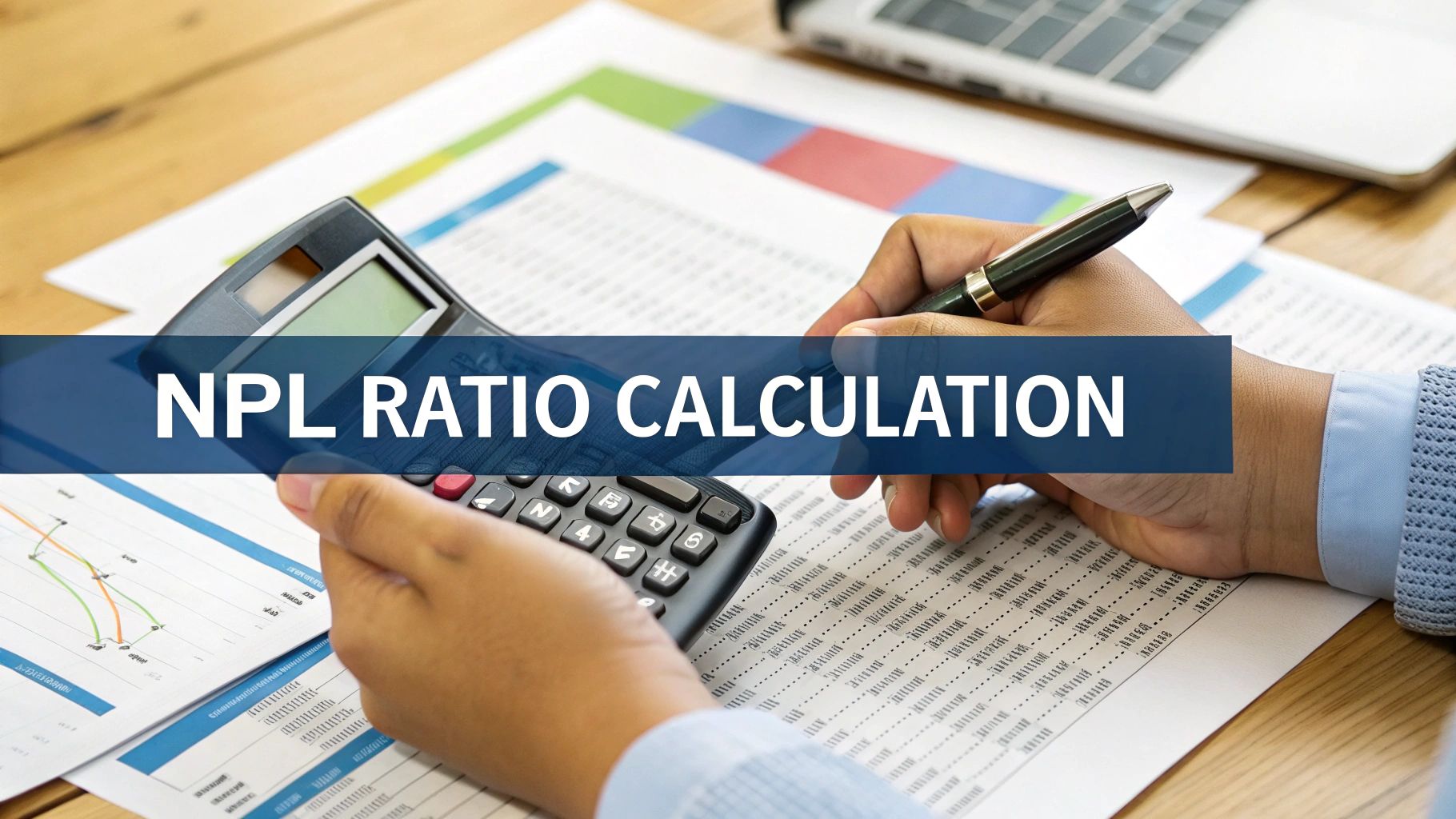 A graph showing a rising non-performing loans ratio, indicating potential financial risk.