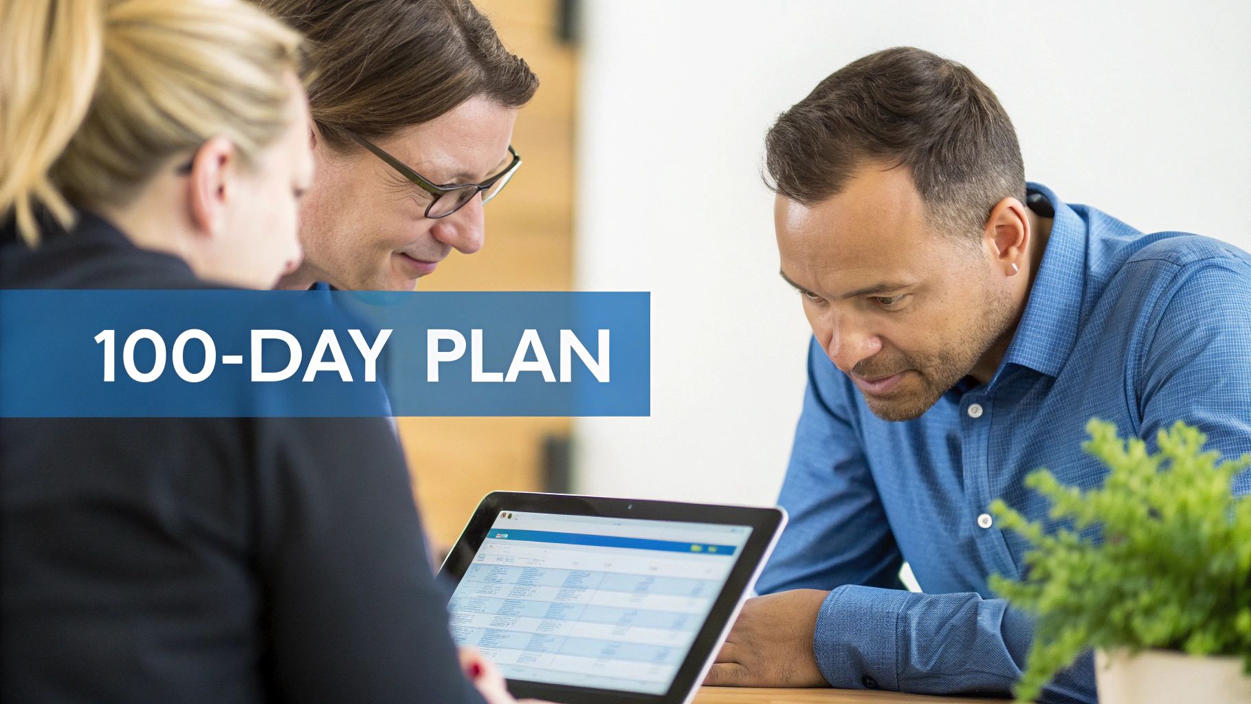 Two business professionals shaking hands after a successful merger.