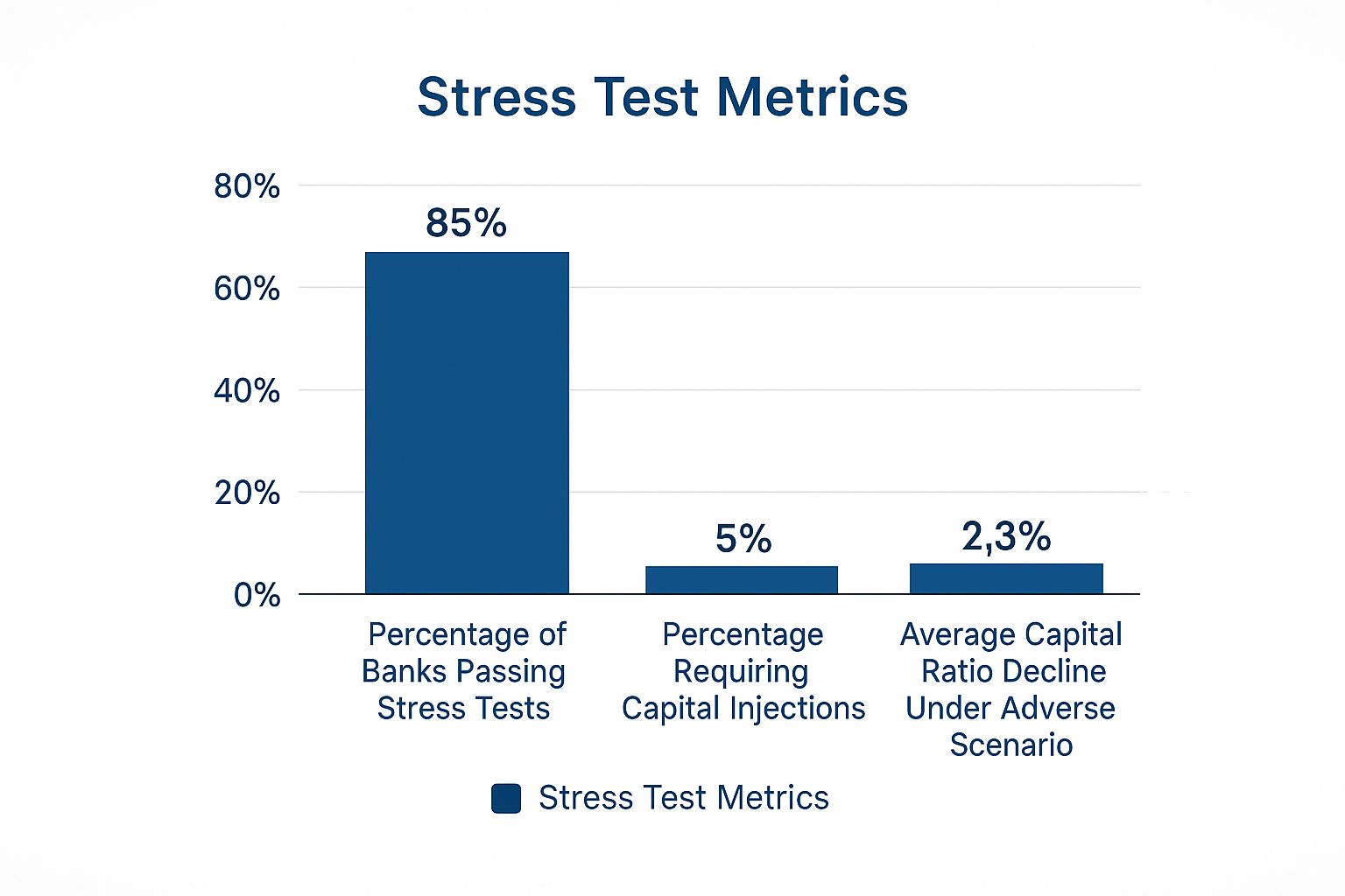 Infographic about stress testing for banks