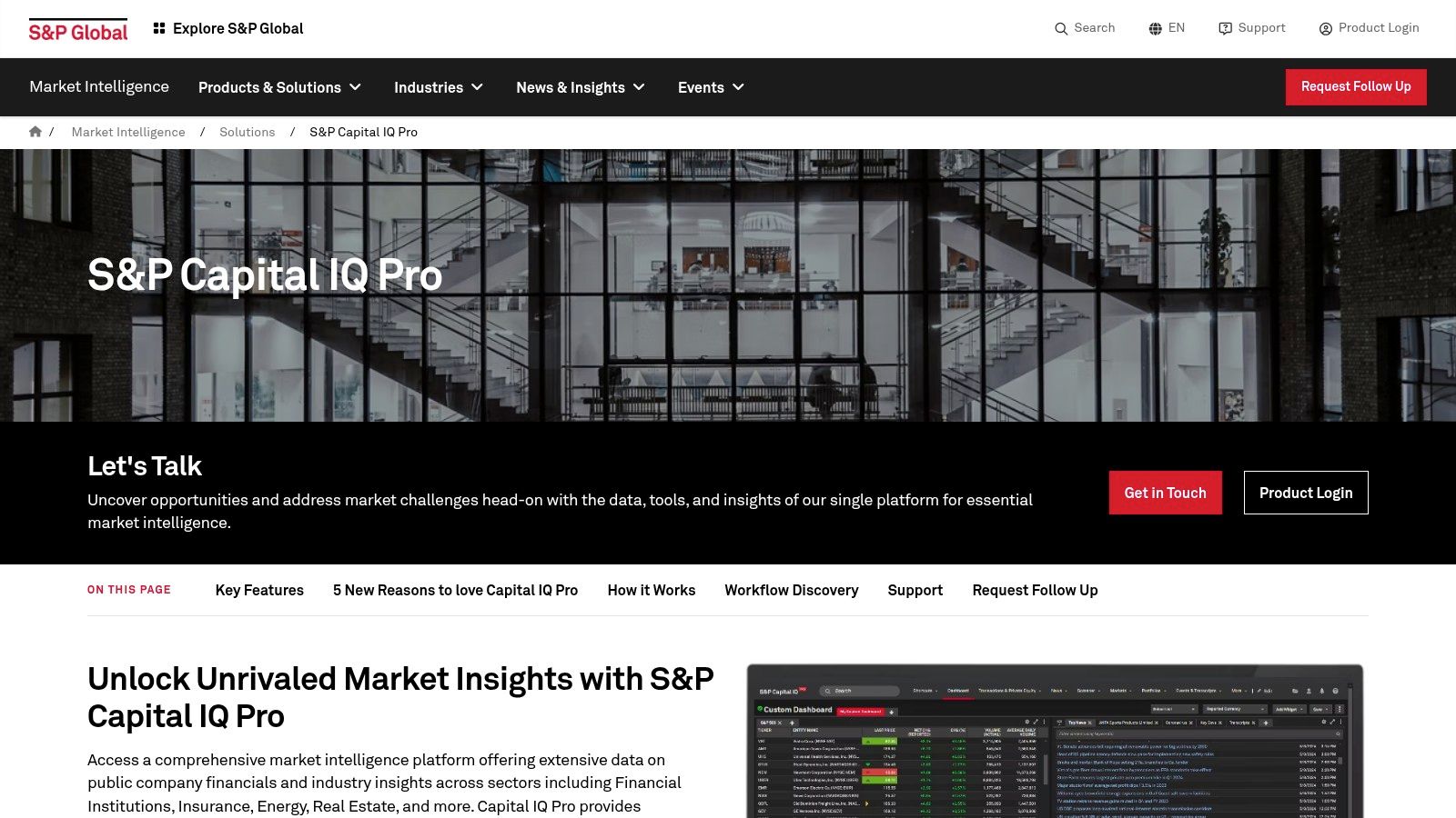 S&P Capital IQ Pro — S&P Global Market Intelligence