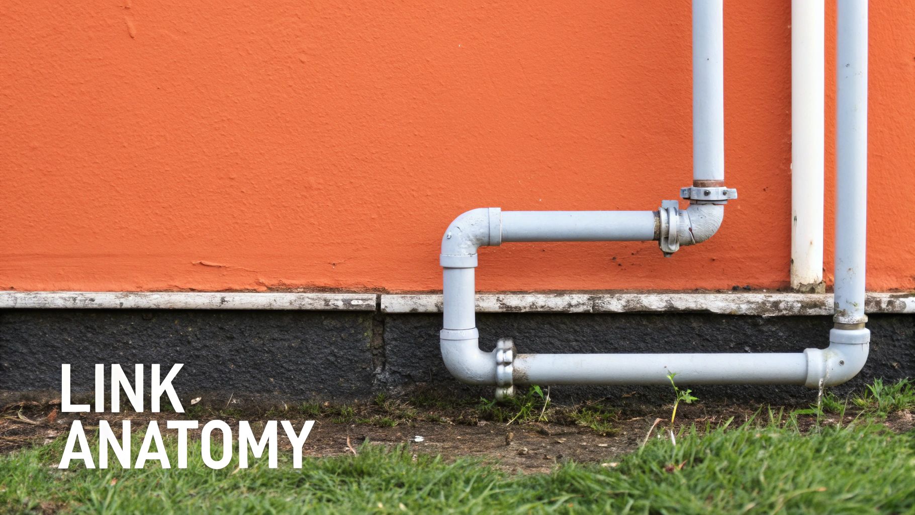 A diagram showing the different components of a backlink profile, like referring domains, anchor text, and link authority