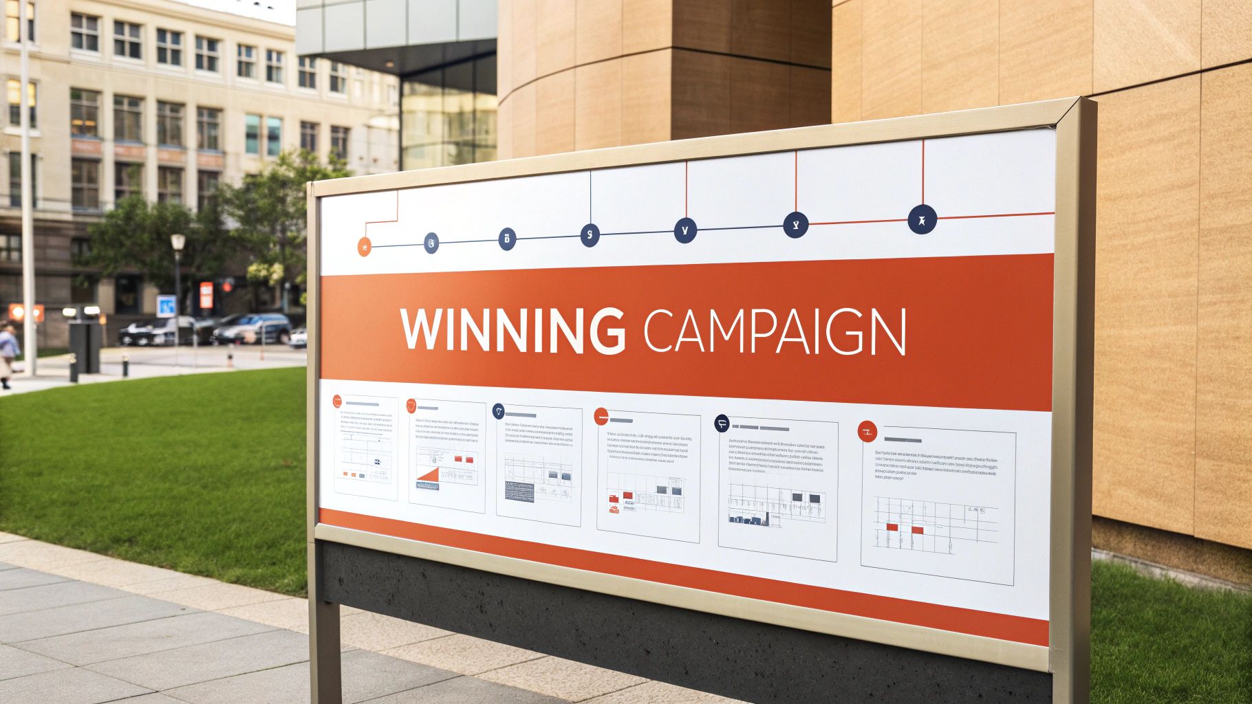 A person at a desk strategically placing pins on a map, symbolizing a well-planned niche edit campaign.