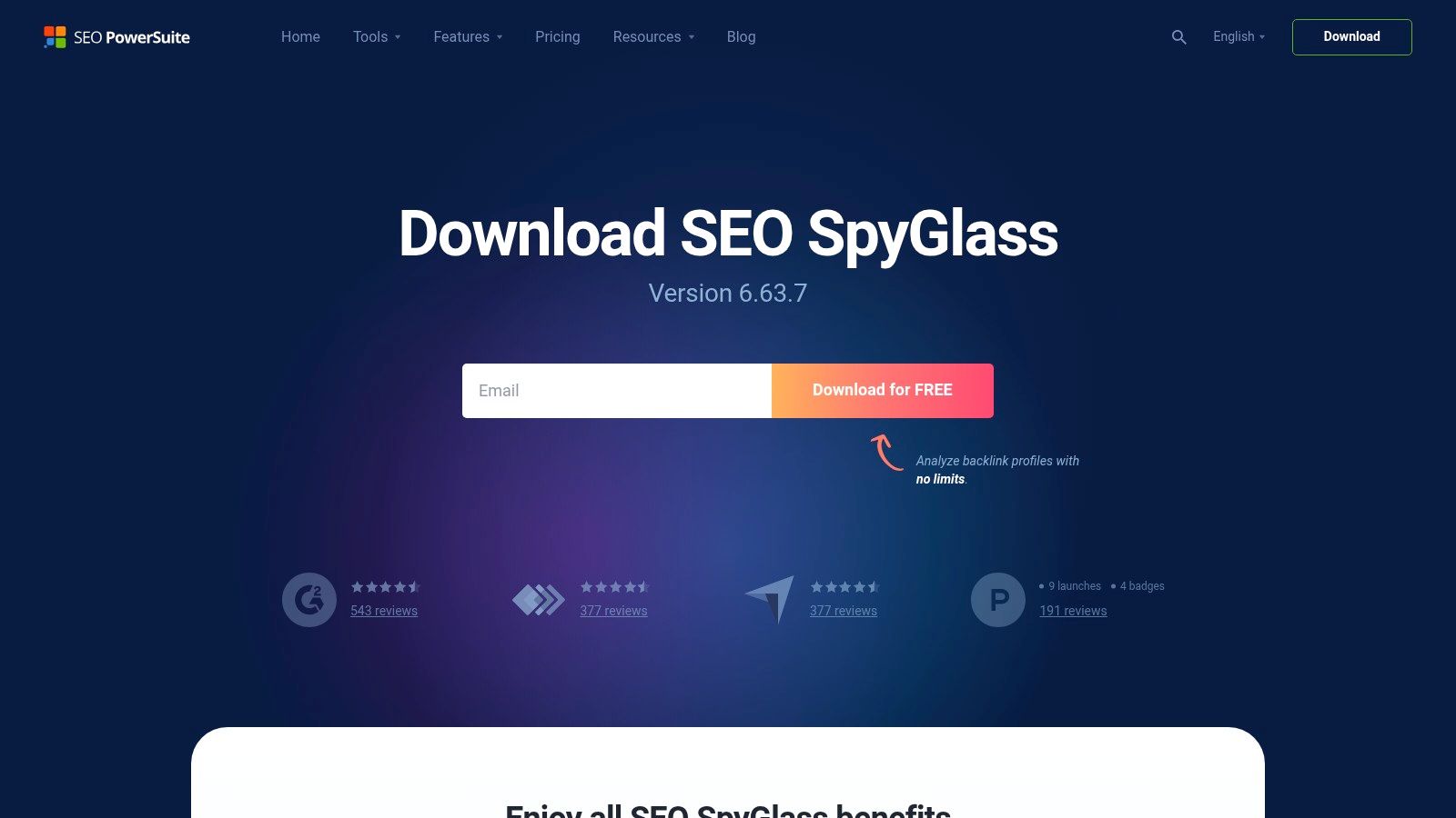 SEO PowerSuite (SEO SpyGlass)