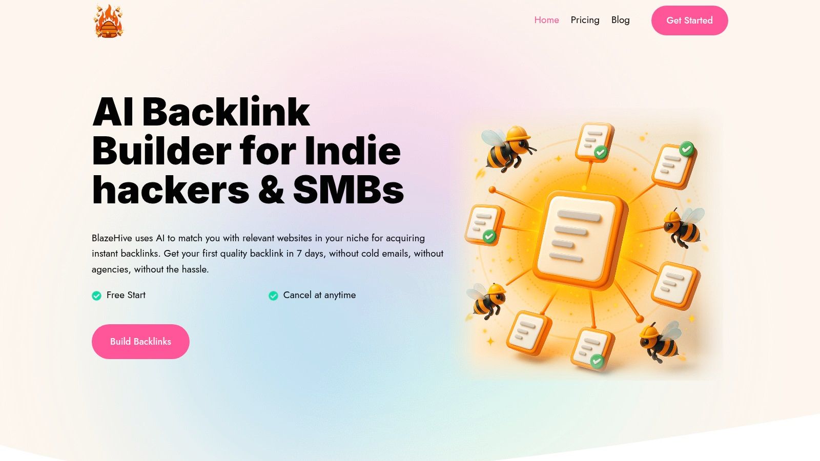 BlazeHive AI-powered backlink marketplace
