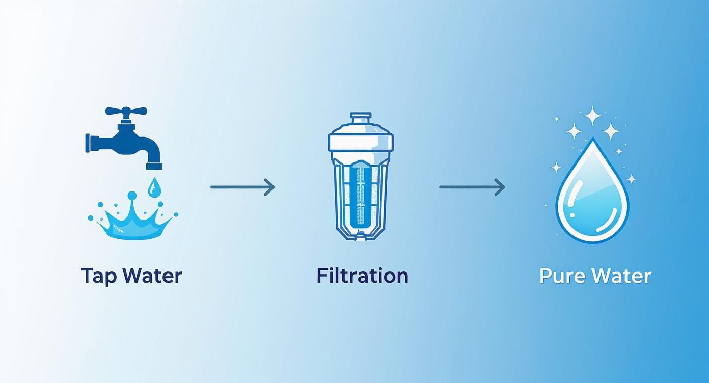 Infographic about pure water window cleaning systems