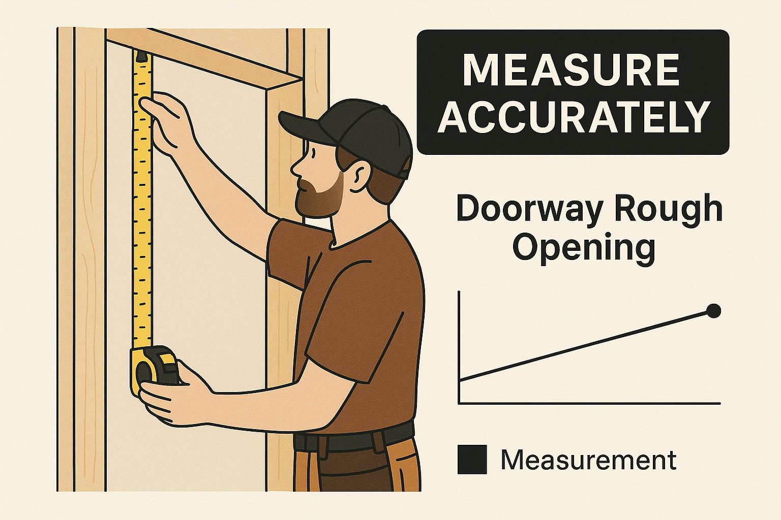 Infographic about bifold door rough opening dimensions