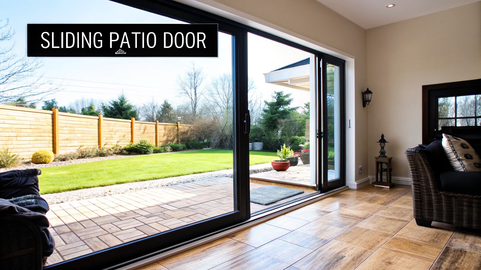 Patio and Sliding Glass Door