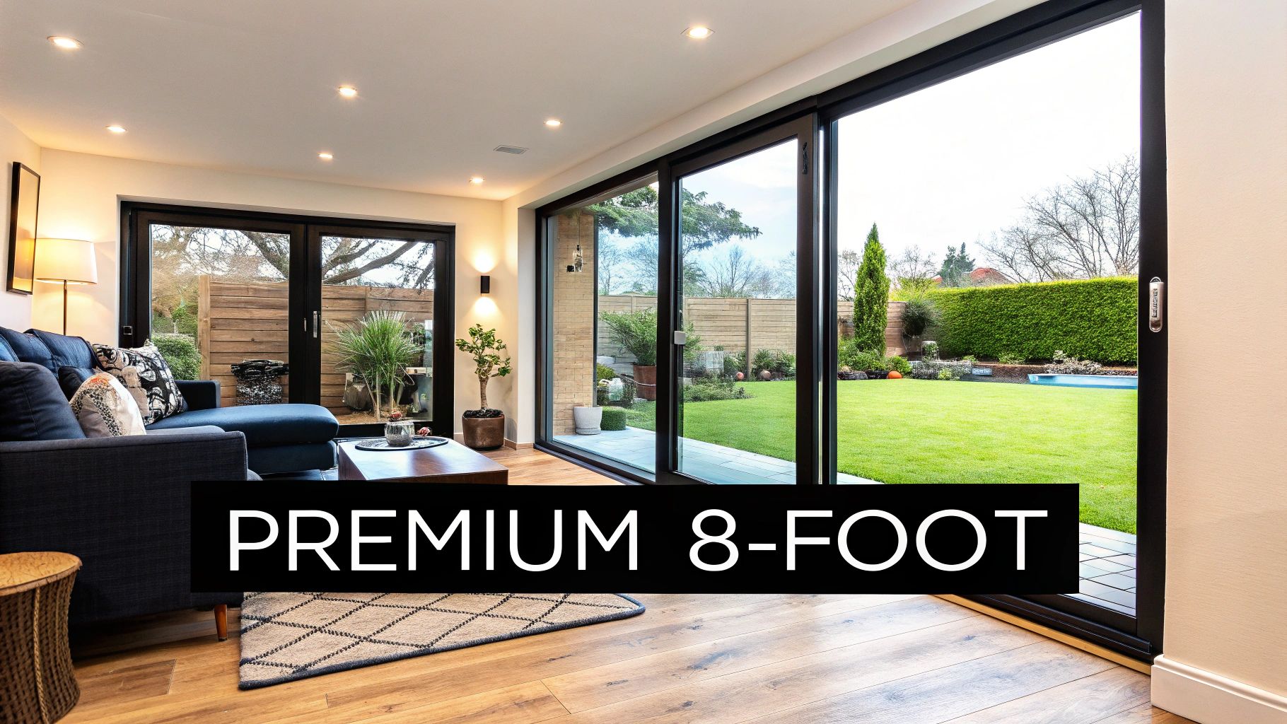 8-Foot (96-inch) Premium Two-Panel Sliding Door