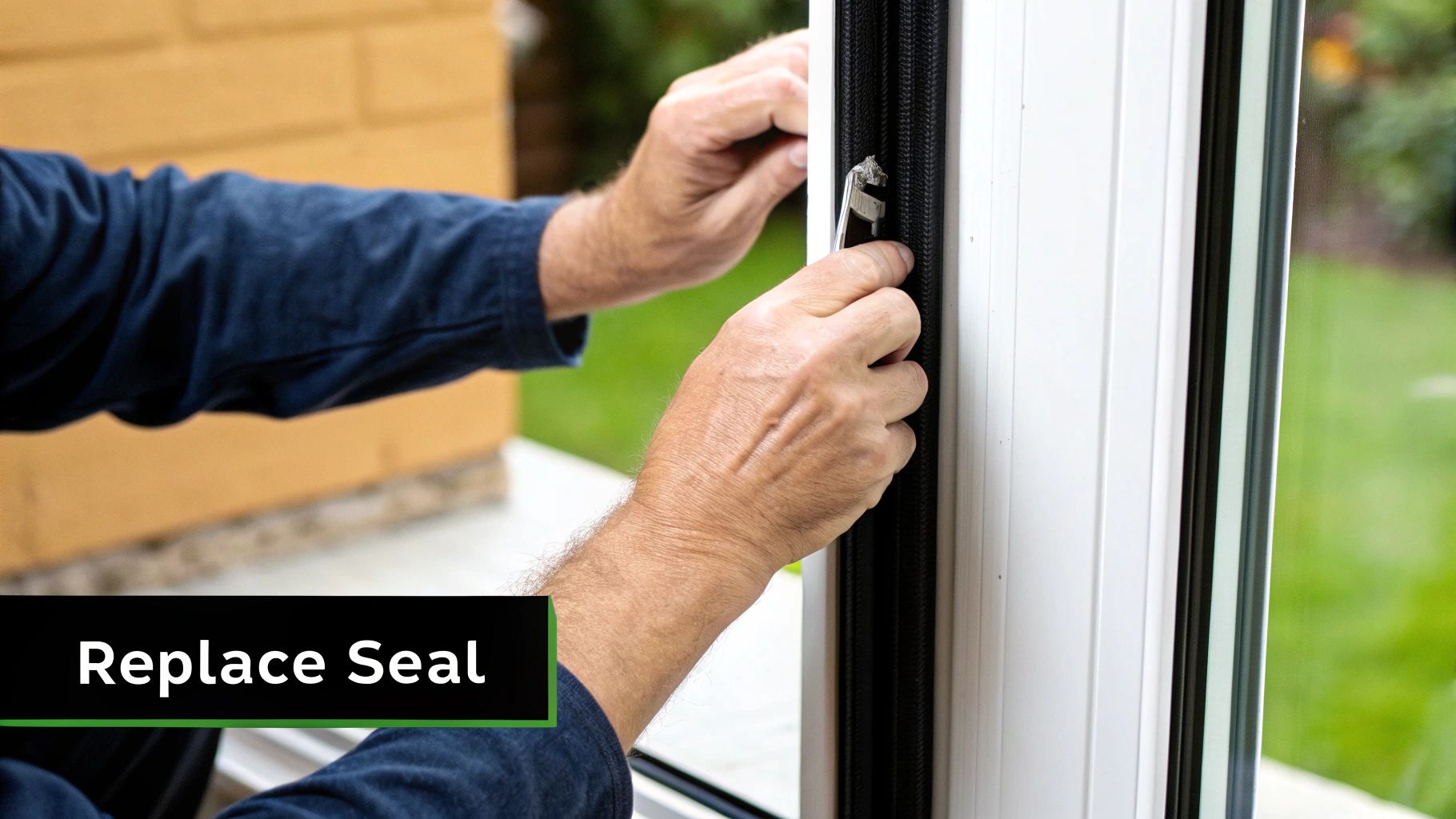 Weatherstripping on a Sliding Glass Door