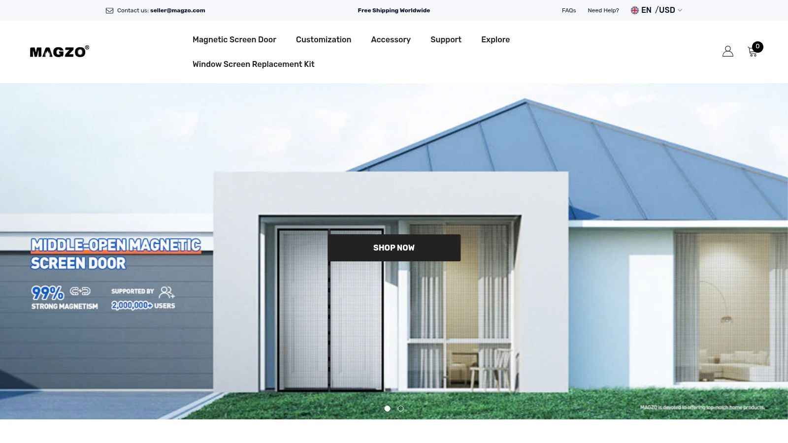 MAGZO Magnetic Thermal Insulated Door Curtain