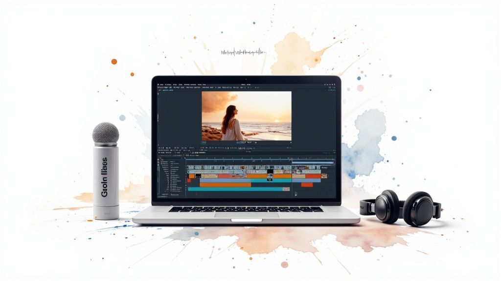 People engaging with a video on various devices, showing its wide reach and impact.