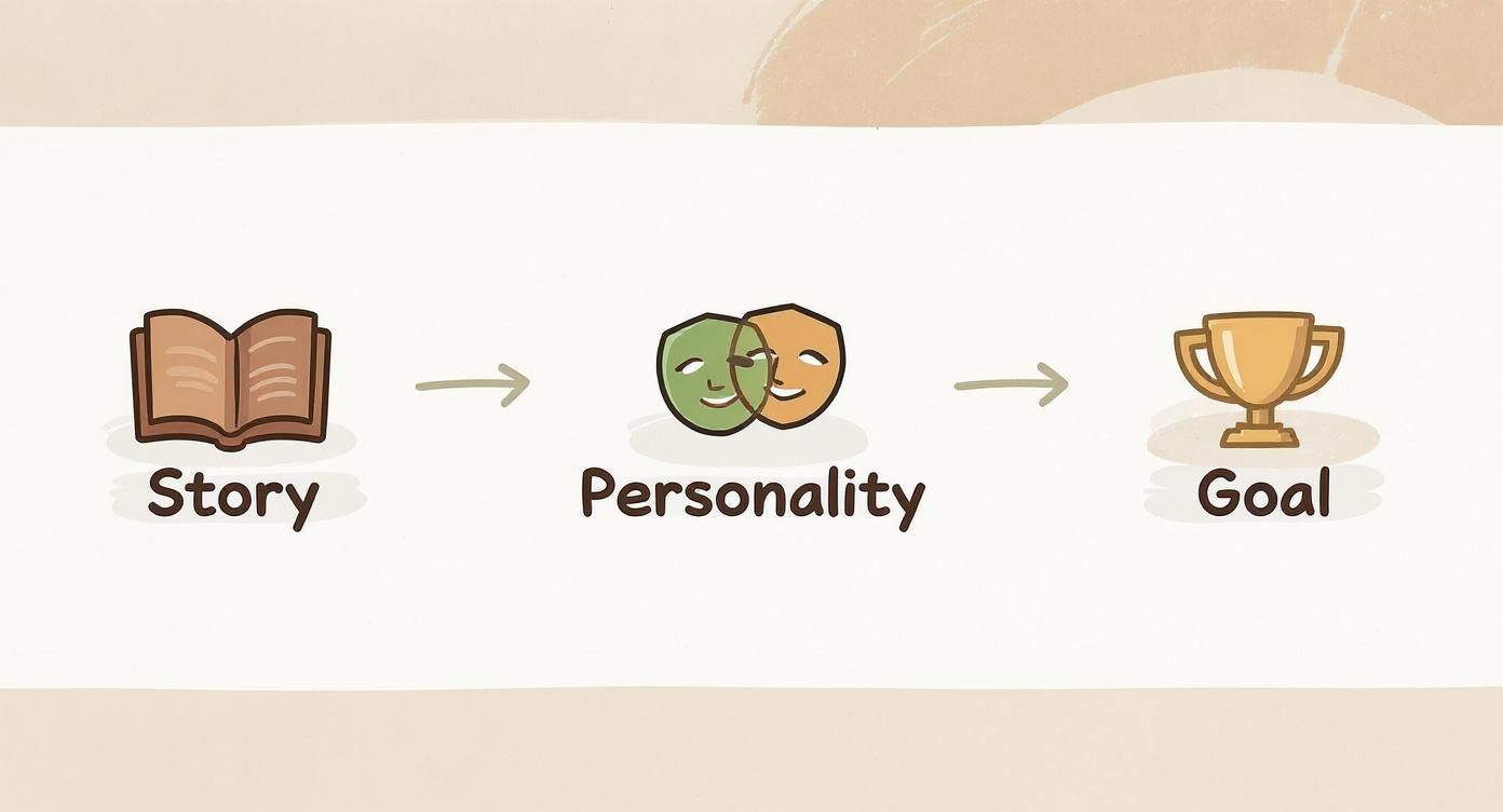 Infographic about create cartoon character