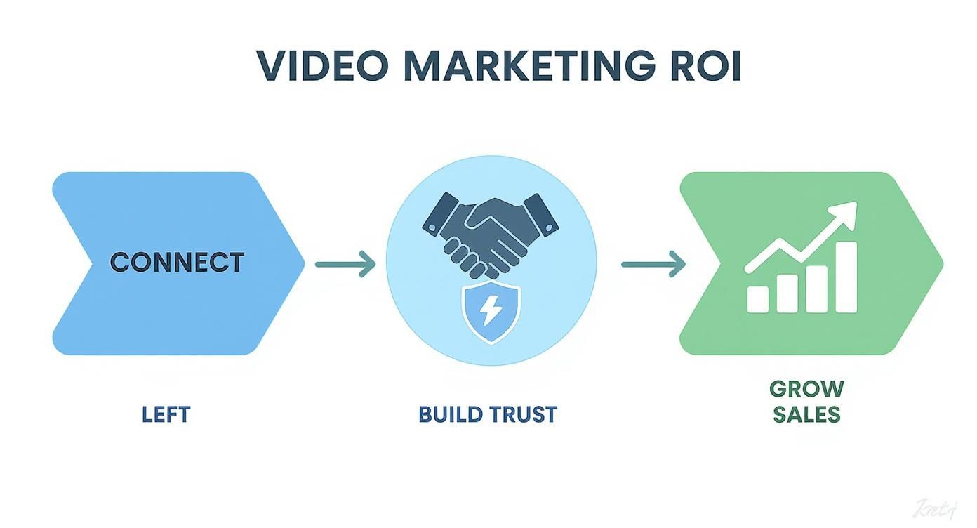 Infographic about video marketing for small business