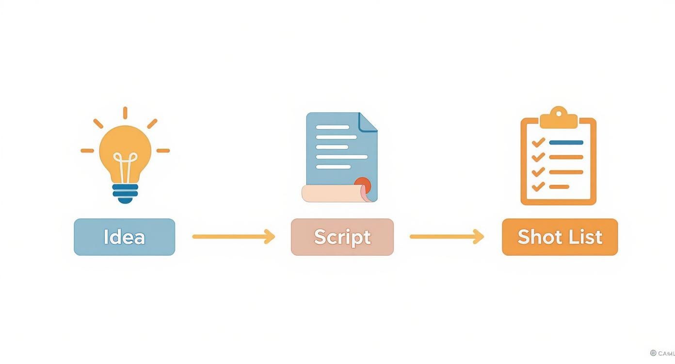 Infographic about how to make a nice video