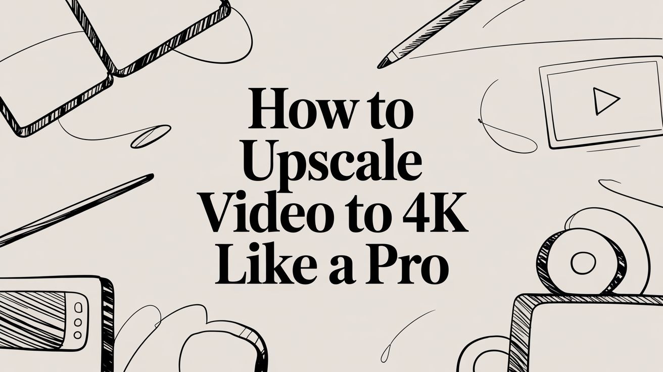 How to Upscale Video to 4K Like a Pro