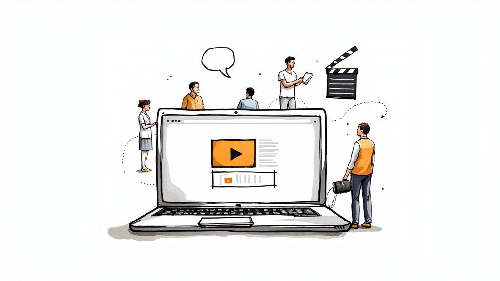 A collage of visually striking video clips generated by an AI, showcasing different styles from photorealistic to animated.