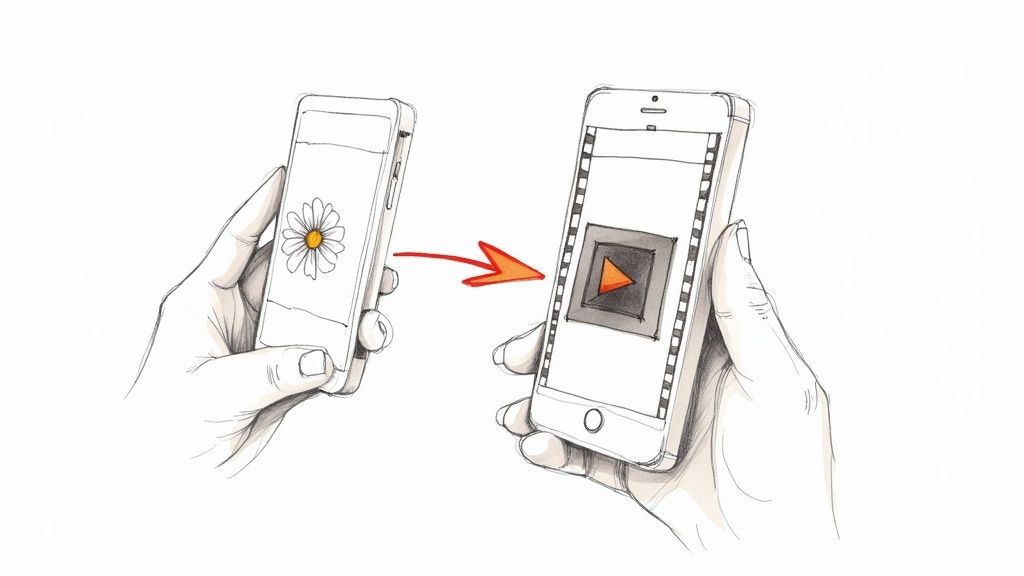 How to Make a Live Photo Into a Video