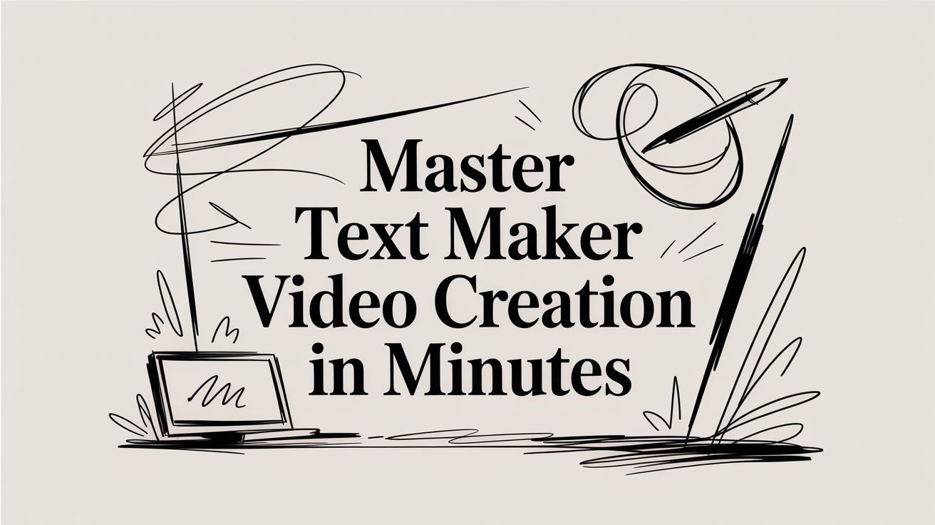 Master Text Maker Video Creation in Minutes