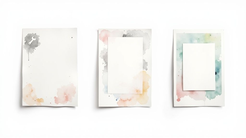 A person at a desk outlining a video script on a notepad, with a laptop showing a video timeline in the background.