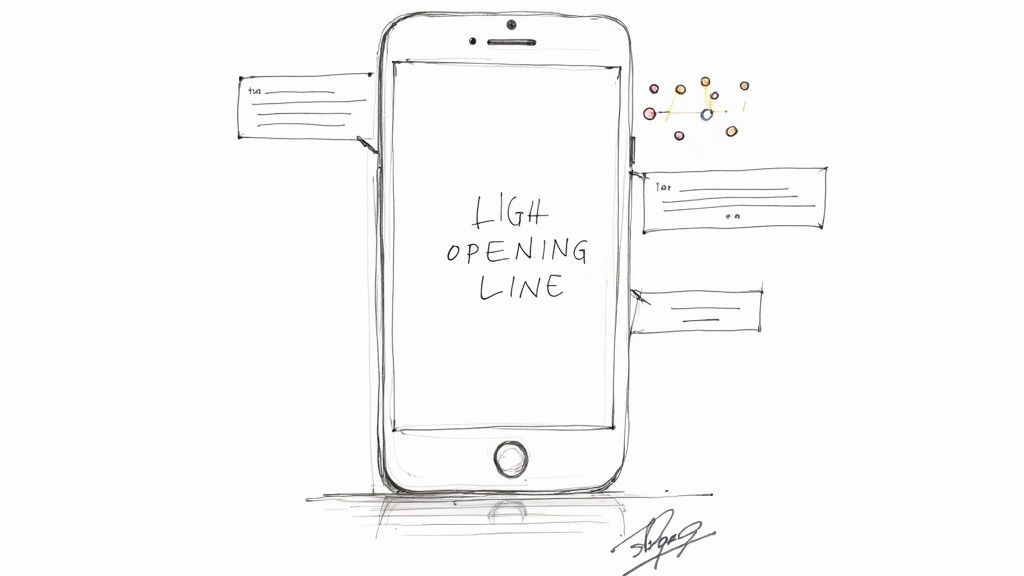 An image showing a social media post with engagement icons like likes, comments, and shares, emphasizing the conversational nature of content.