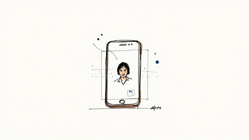 Uma paisagem animada com nuvens e água em movimento, demonstrando o poder de animar uma foto estática.