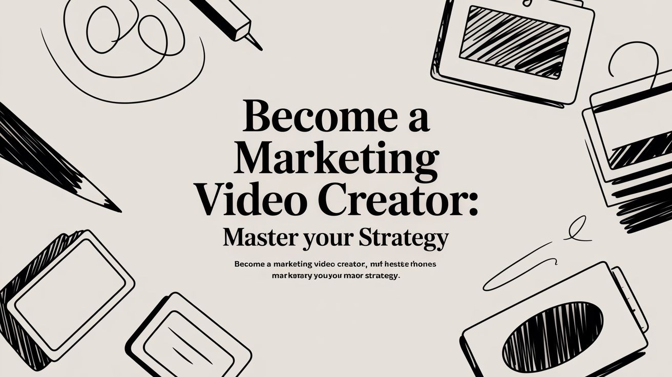Become a marketing video creator: Master Your Strategy