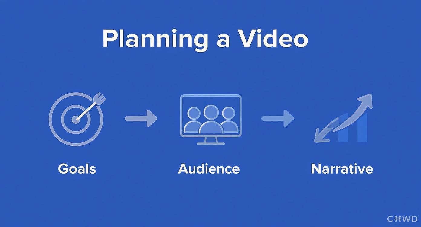 Infographic about how to storyboard a video