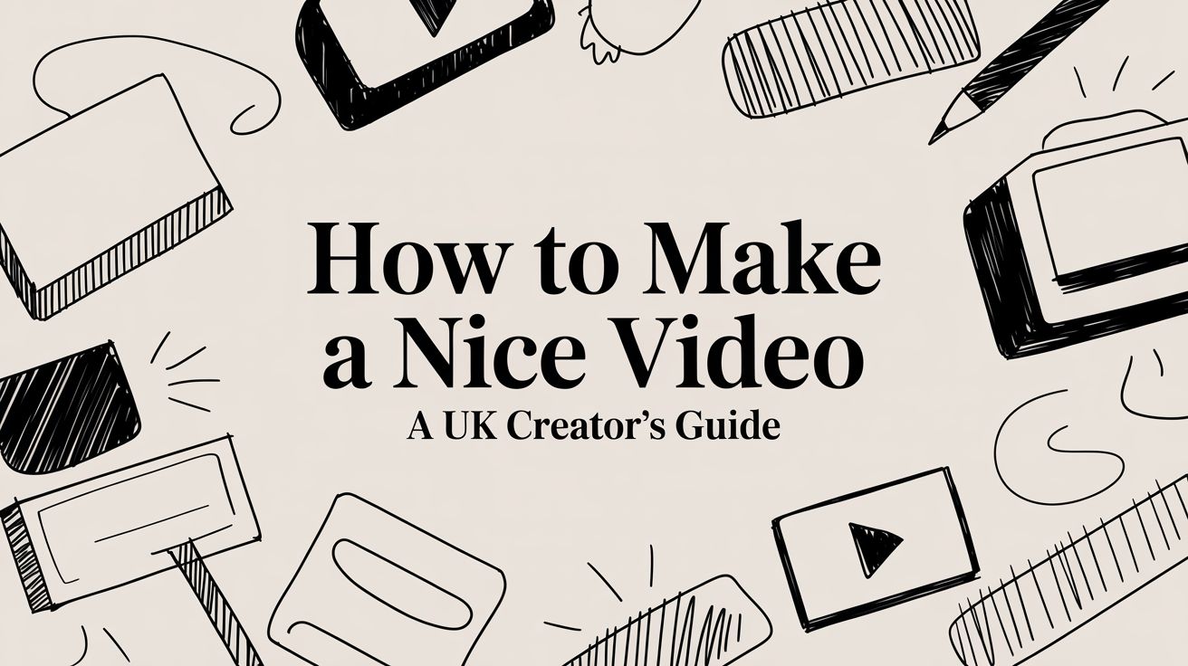 How to Make a Nice Video A UK Creator's Guide