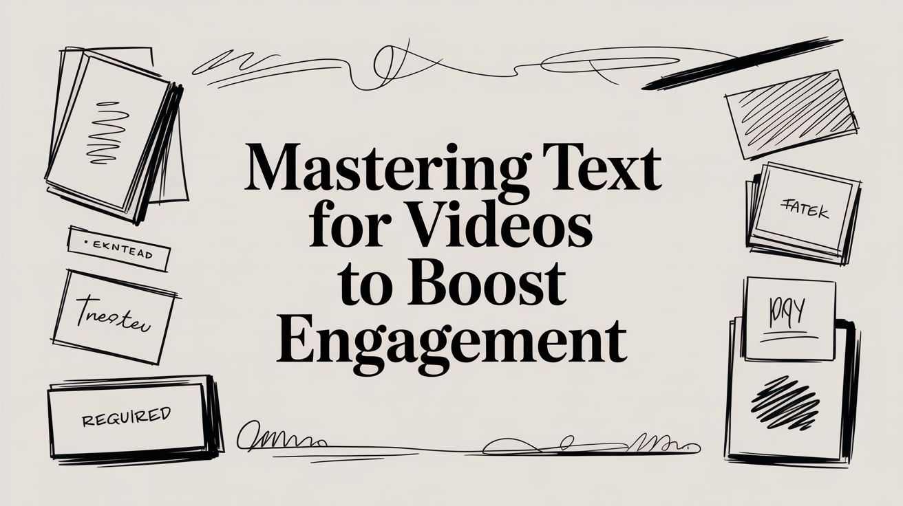 Mastering Text for Videos to Boost Engagement