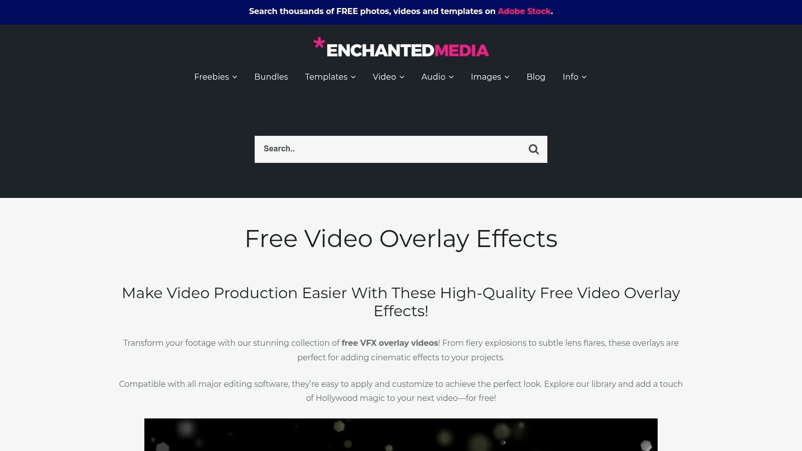 Enchanted Media's free video overlays and effects