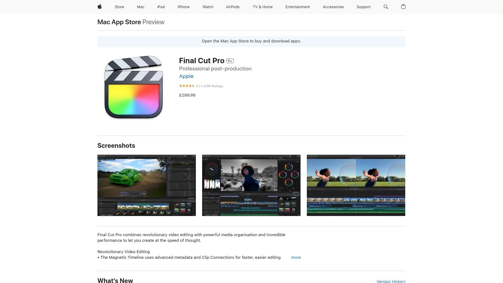 Apple Final Cut Pro — Mac App Store (UK)