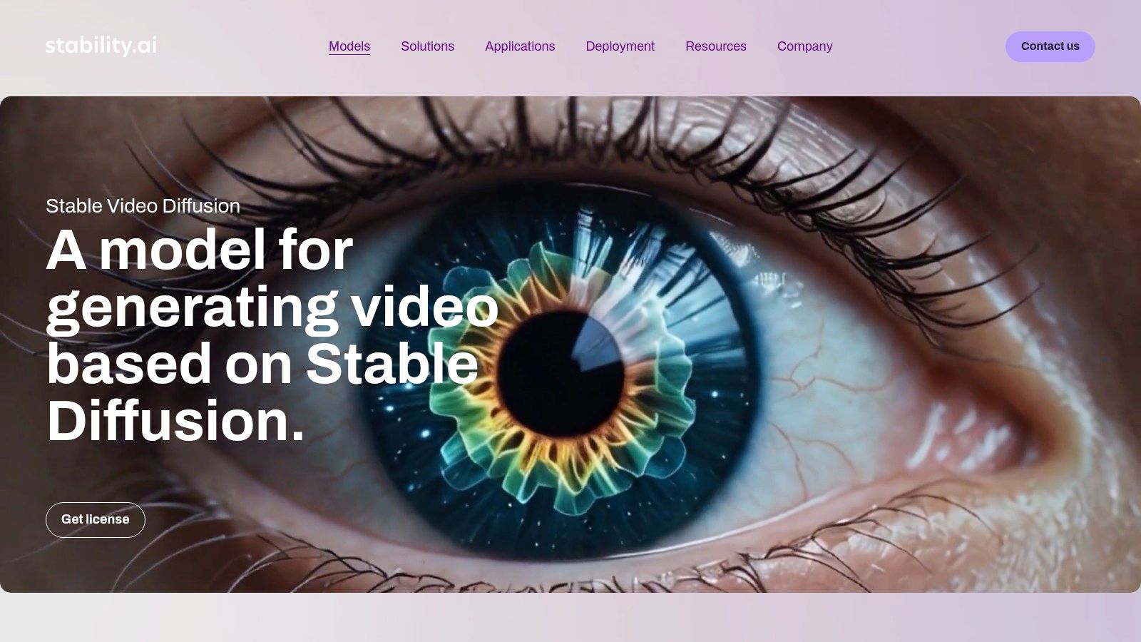Stability AI — Stable Video Diffusion