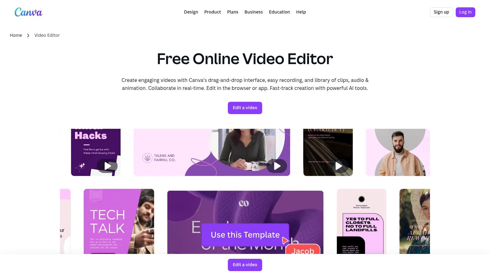 Canva Video Editor