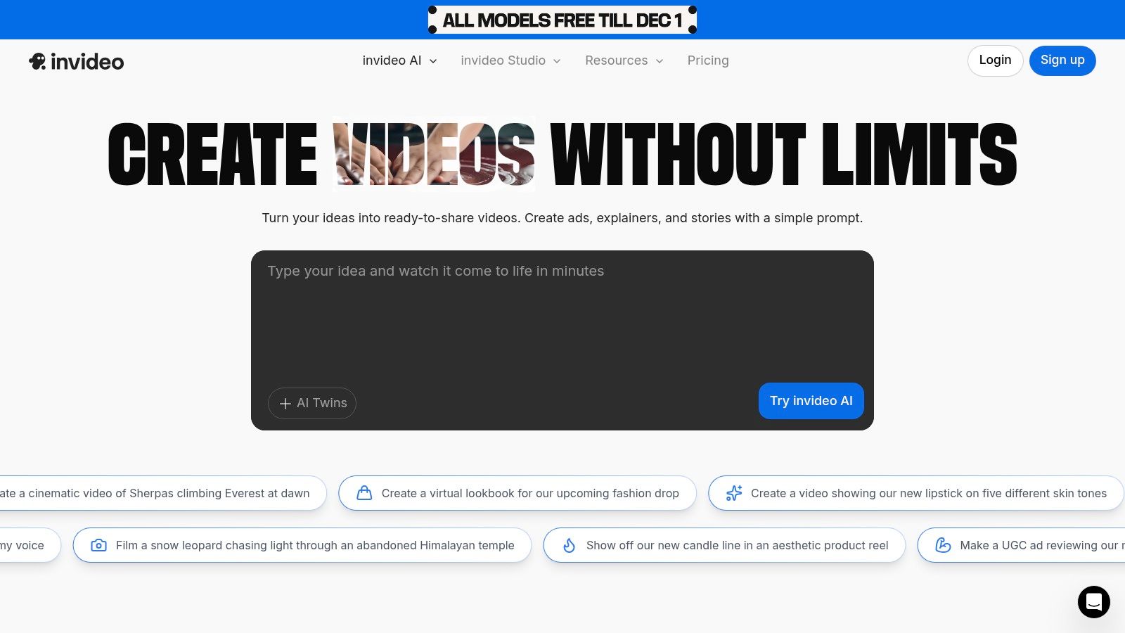 InVideo (invideo AI / Studio)