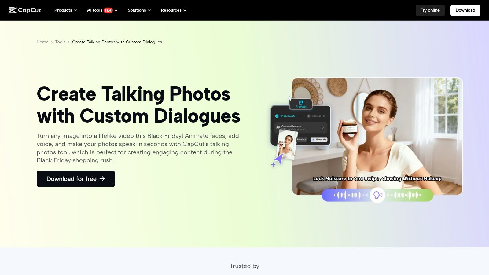 CapCut – Talking Photos Tool