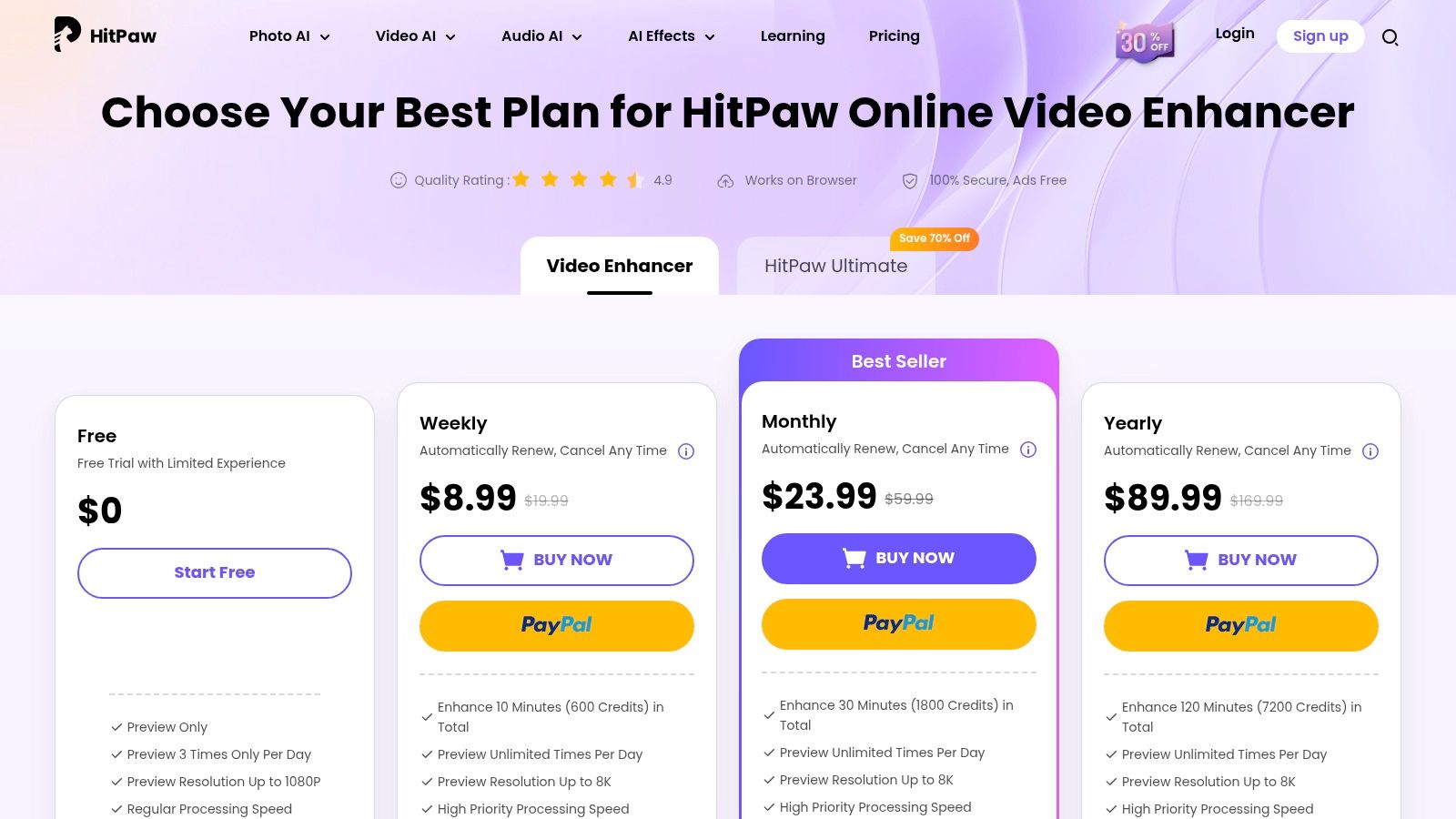 HitPaw – Online Video Upscaler + Desktop Video Enhancer