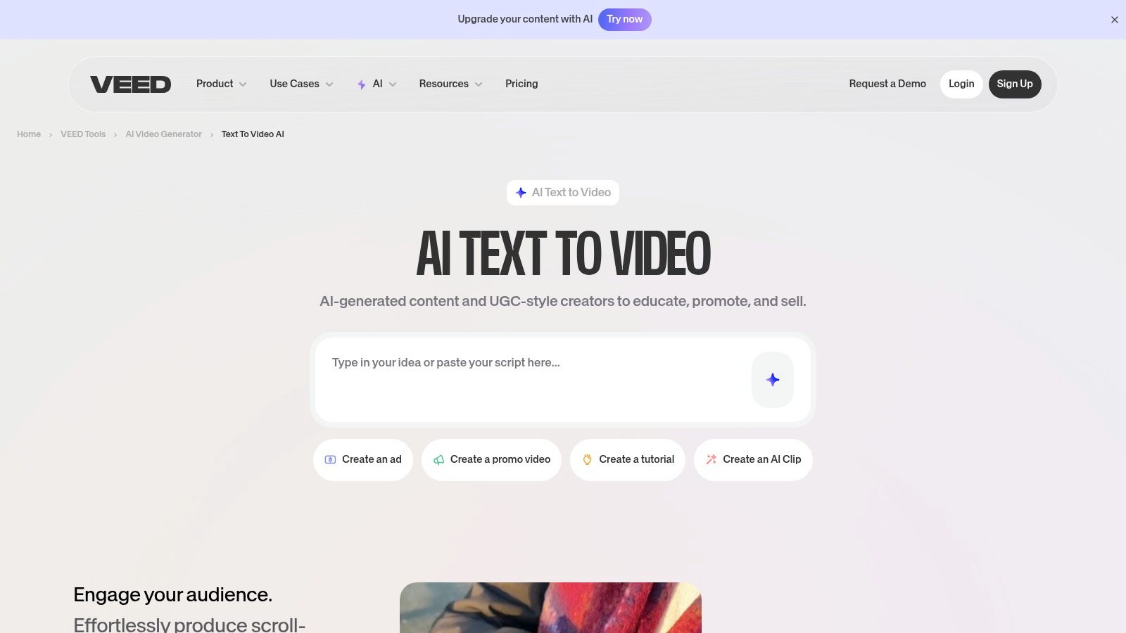 VEED – AI Text to Video