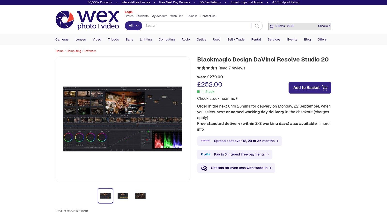 Wex Photo Video (UK Retailer)