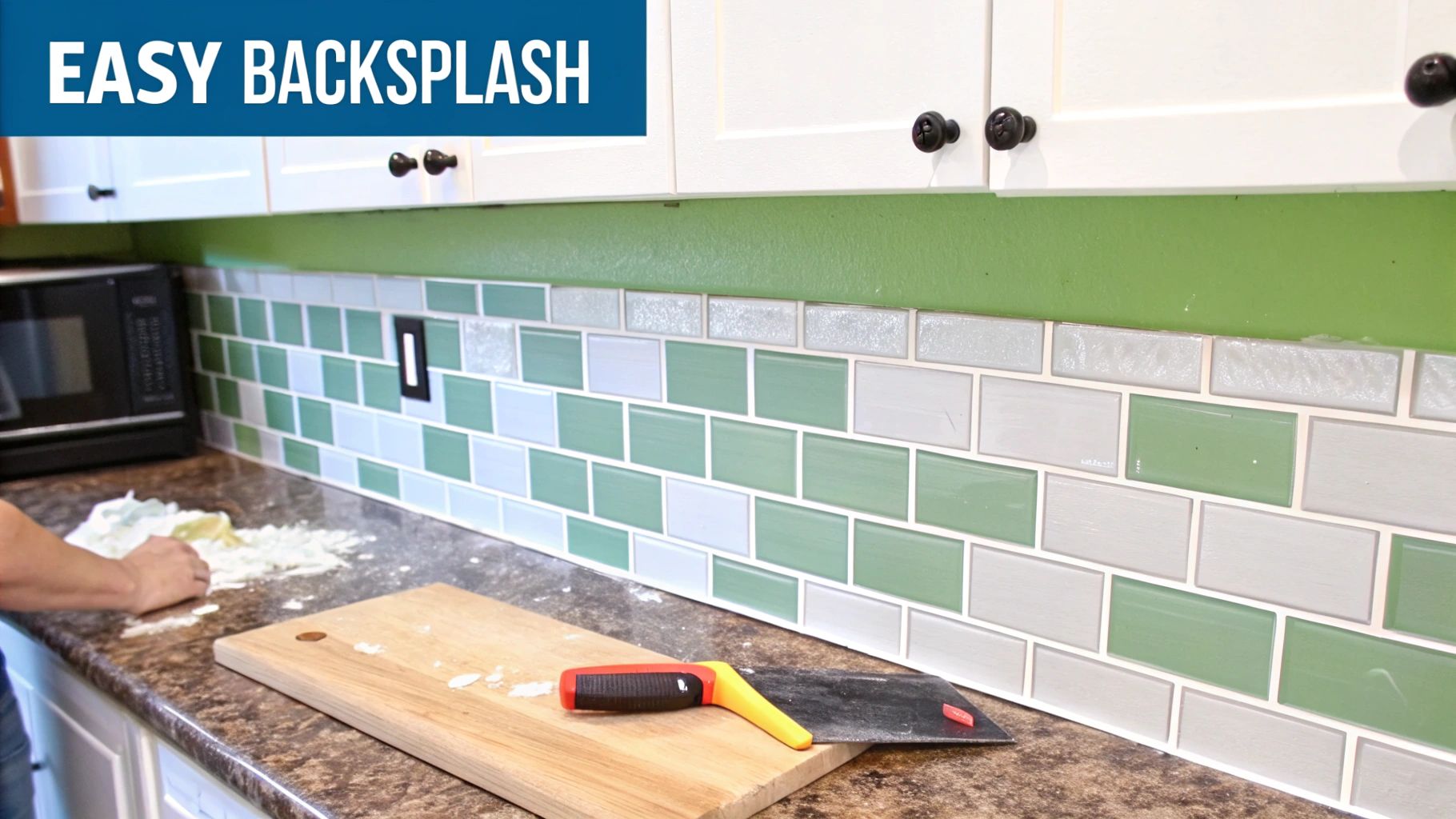 Peel-and-Stick Backsplash