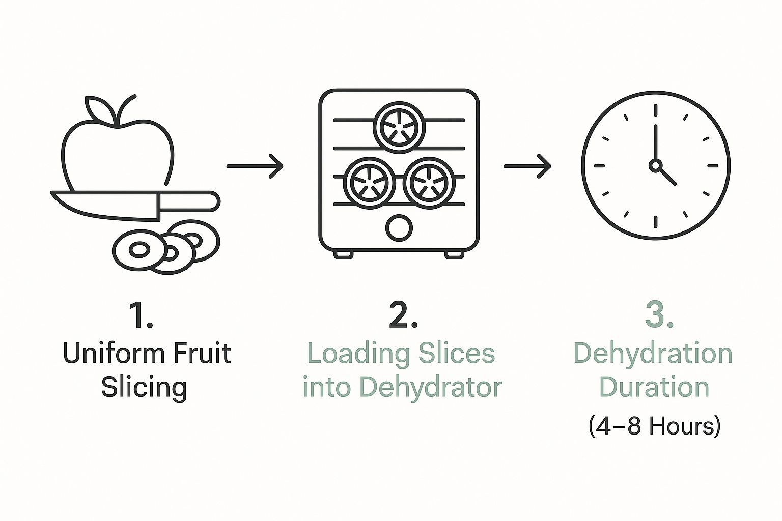 food dehydration flow chart