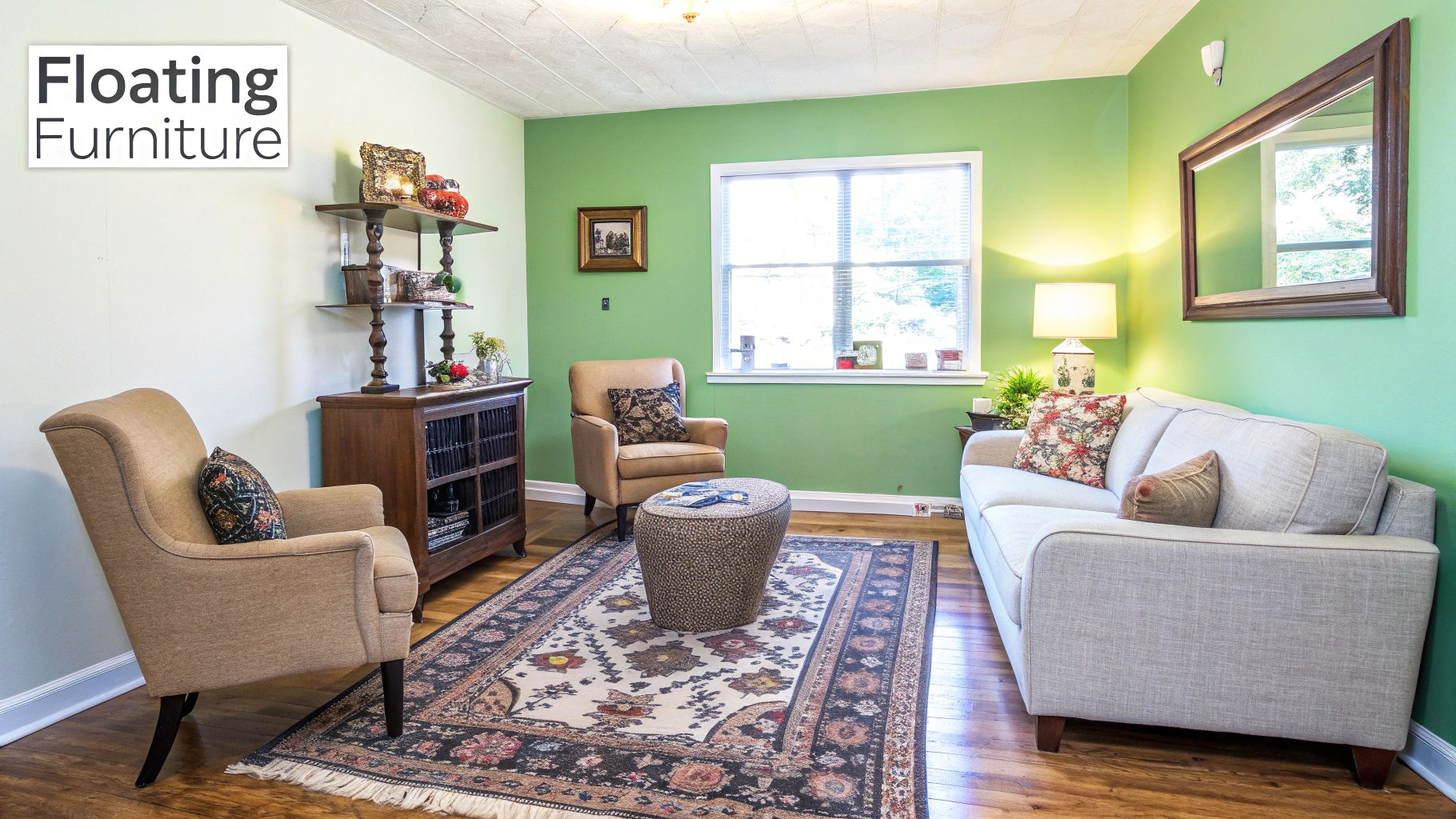 Floating Furniture Arrangement